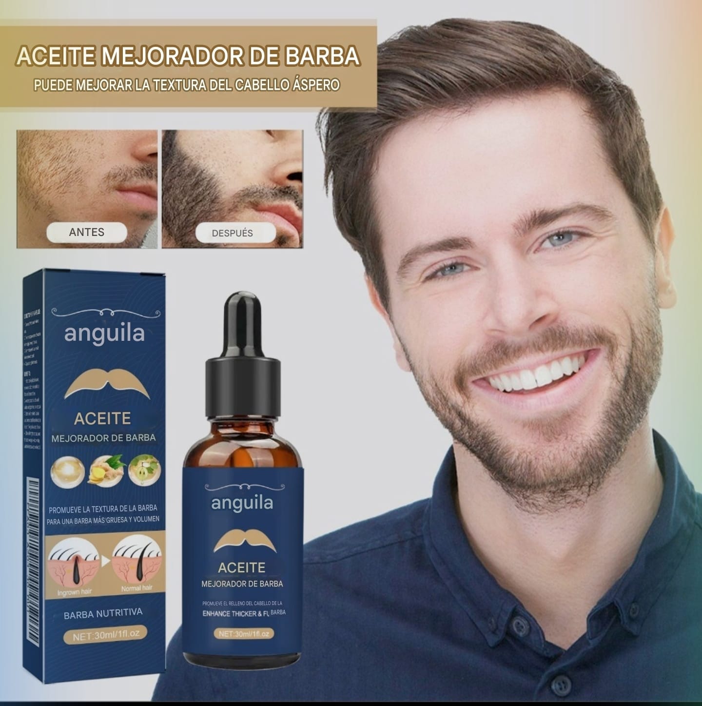 Serum Premium Para crecimiento de Barba