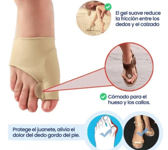 CORRECTOR DE JUANETE CON GOMA POR PAR