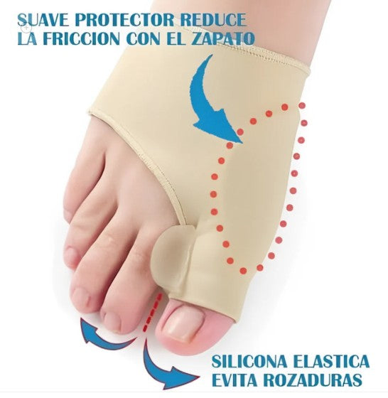 CORRECTOR DE JUANETE CON GOMA POR PAR
