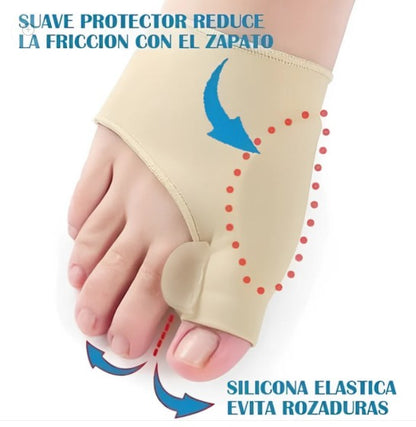 CORRECTOR DE JUANETE CON GOMA POR PAR