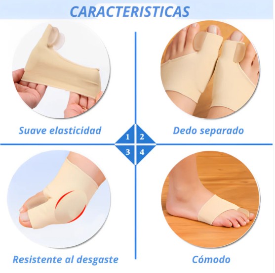 CORRECTOR DE JUANETE CON GOMA POR PAR
