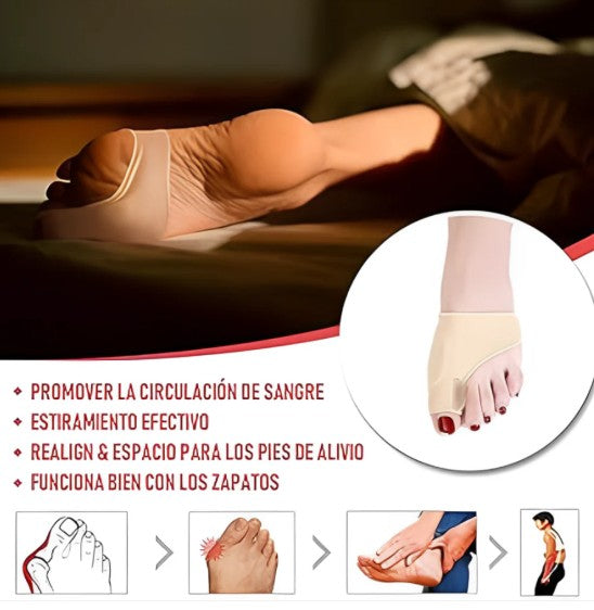 CORRECTOR DE JUANETE CON GOMA POR PAR