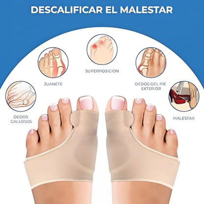 CORRECTOR DE JUANETE CON GOMA POR PAR